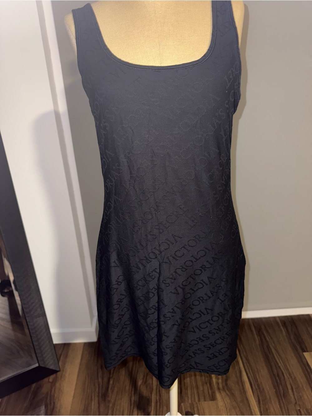 Victoria's Secret Black Logo Tank Dress